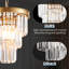 Lustre unique à 1 lumière avec accents en cristal Tasiana-1721493018