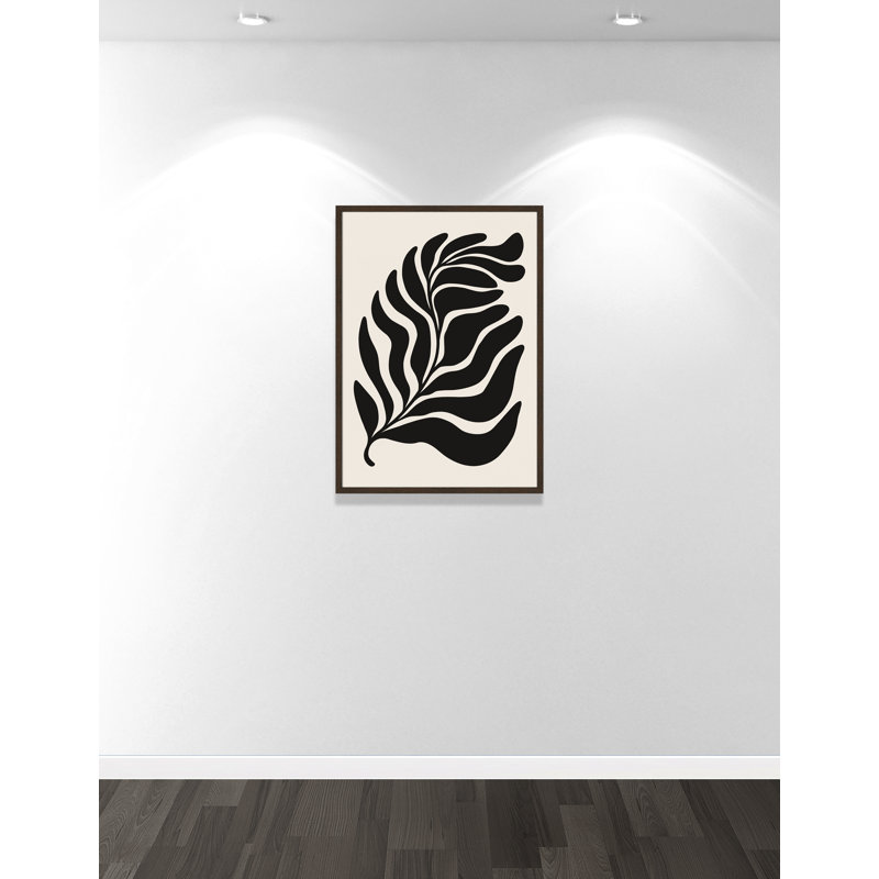 «Flow of Nature Print» par Royle, L 25,5 po x H 35,5 po, Grain de bois noyer, Impression encadrée