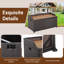 Costway 0.01cm W 170L Deck Box in Brown