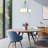 Millennium Lighting Telfar 3 Light Pendant Light with White Fabric Shade-103500876