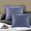 Premium Navy Reversible Bedding Sets, Polyester Microfiber, Farmhouse Style For King/cal King