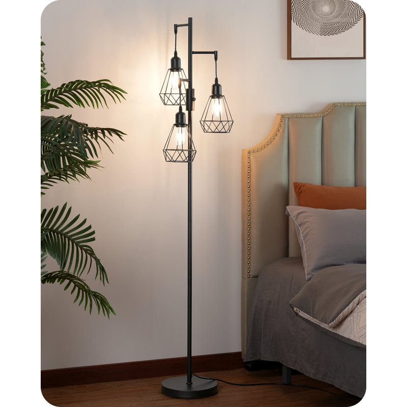166cm Polished Tree Floor Lamp