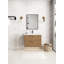 Meuble-lavabo flottant avec lavabo simple blanc Maxbano
