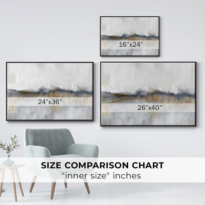 Autumnal Tide, reproduction d'art sur toile, Noir, H 27 po x l 41 po x P 2 po