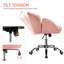 Desk Chair With Petal-shaped Backrest-355871366