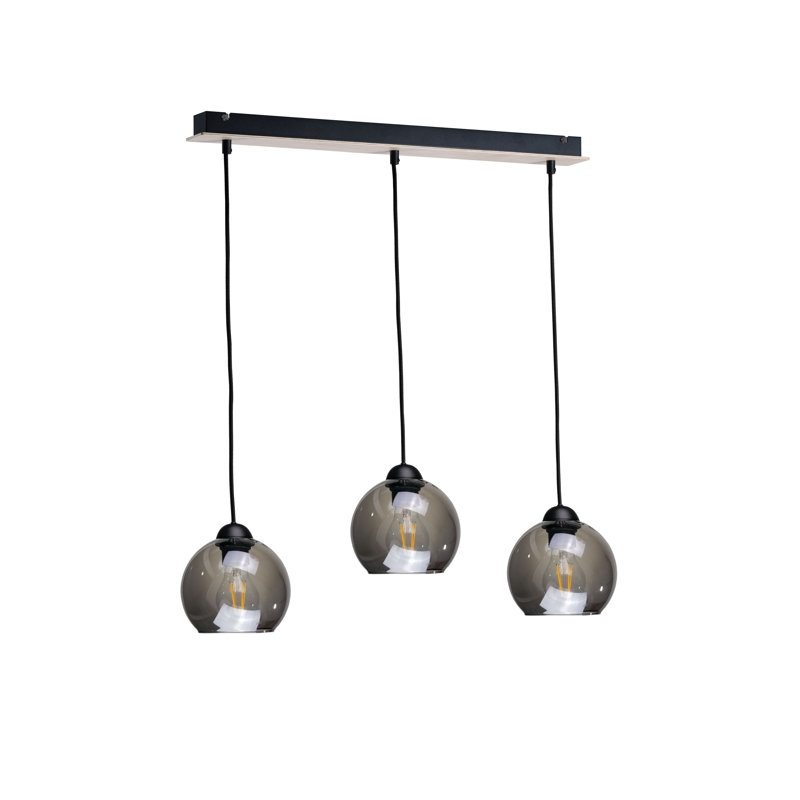 Solomons 3 - Light Black Kitchen Island Pendant