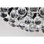 Ventilateur de plafond noir à 5 pales de 52 pouces avec lustre en cristal à capuchon télécommandé