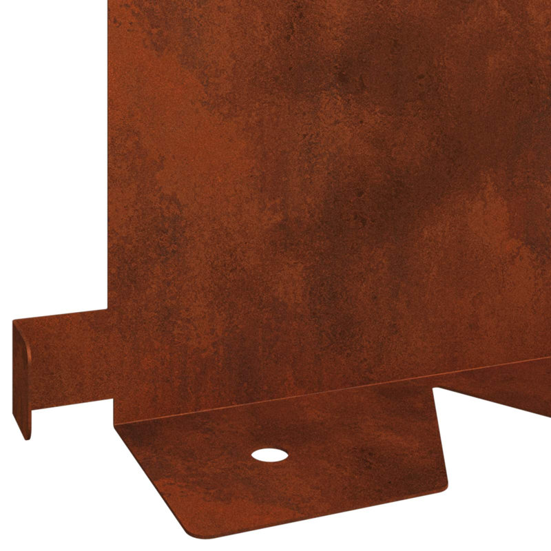 Metal Lawn Edging, 15cm H x 102cm W, Rusty