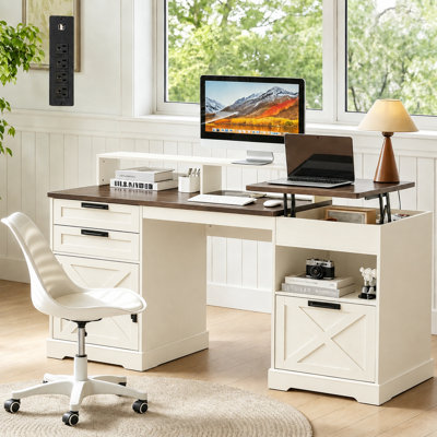 Bureau de direction 63 po Farmhouse