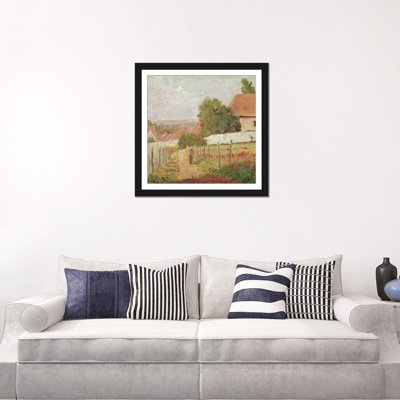 « paysage d’lle de france » par camille pissarro, impression sur toile