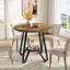 Round Metal Base Dining Table