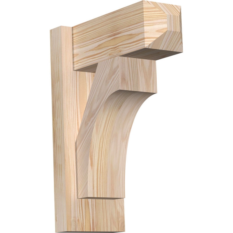Persienne en bois rustique Westlake Craftsman, Sapin Douglas de 7 1/2 po (lisse), P 36 po x H 44 po