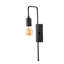 Lampe murale moderne industrielle, corps en métal noir, 16,5 po x 8,7 po x 16,5 po | Douille E27 (40 W maximum) | Durable classé IP20 | Parfait pour le bureau personnel, le salon ou la chambre à coucher | Conception élégante et élégante