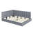 Full Size Upholstered Daybed/Sofa Bed Frame-Gray, Velvet-1755037314