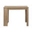 Table de salle à manger rectangulaire contemporaine 48 po, stratifié brun taupe, comptoir avec rangement