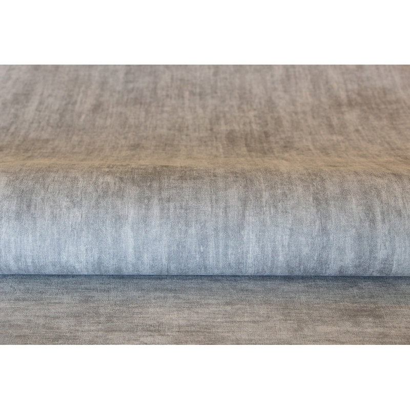Akuna Tuvalu Plain Texture Effect Design 10.05 m x 53cm Wallpaper Roll, Mushroom