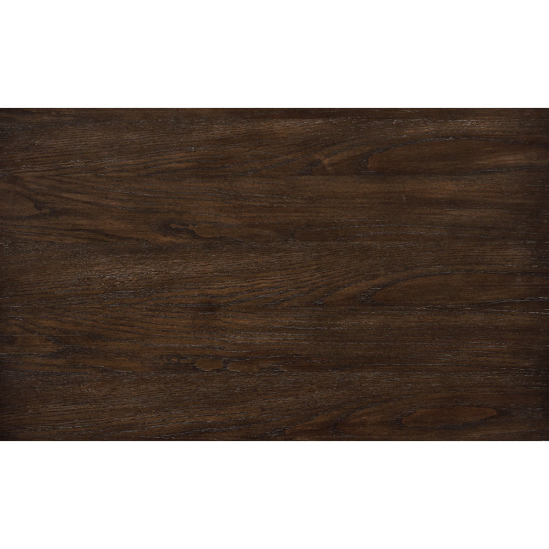Table de chevet brun foncé avec 2 tiroirs - Mobilier moderne en bois d'ingénierie d'aspect contemporain