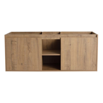 48 Inch Wall Mounted Bathroom Vanity With Soft Closing Doors And Durable Eco-Friendly Plywood, Ideal For Modern Bathrooms