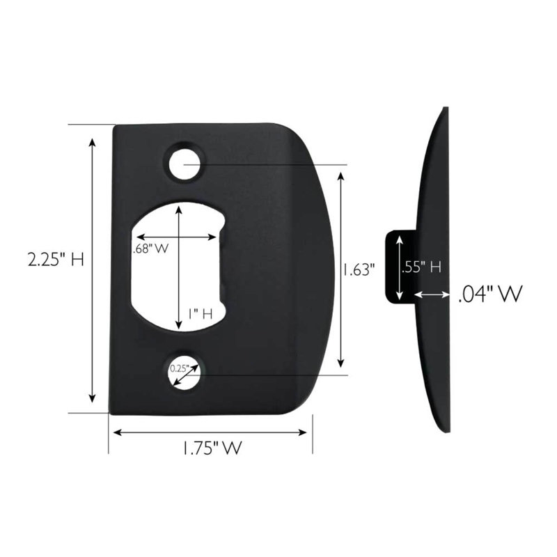Back Plate, Black