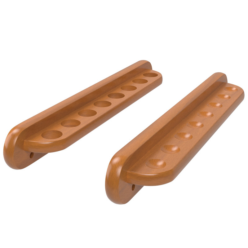 Viper Traditional 8 Cue Wall Rack, Oak Finish, Oak