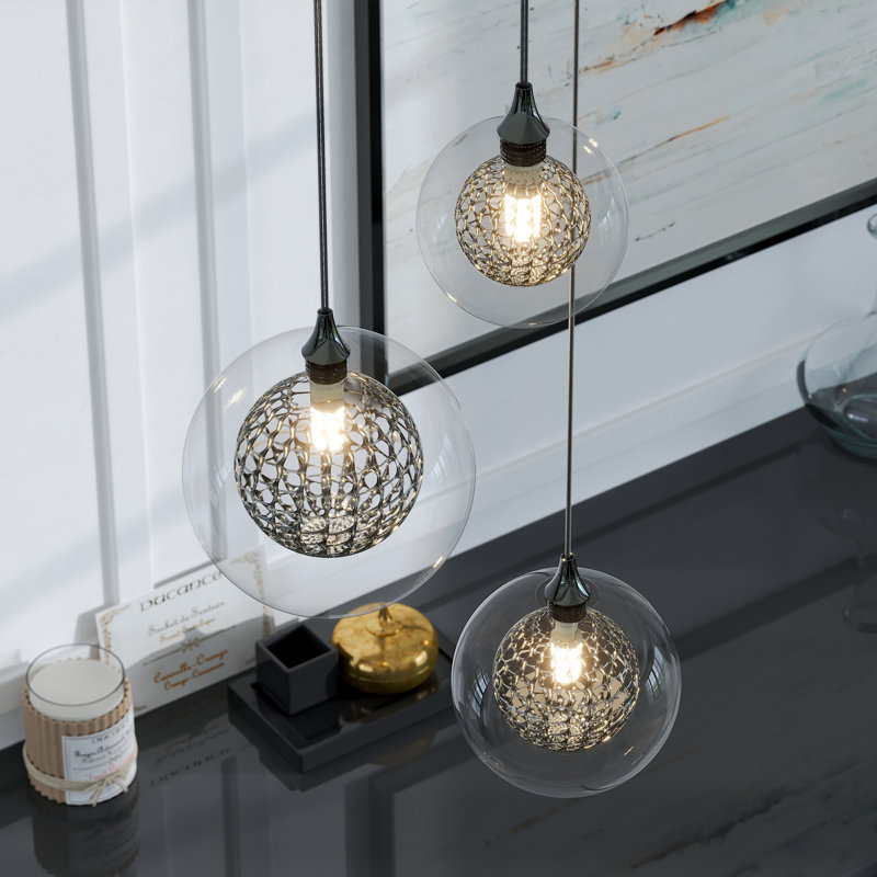Reflection Breeze 3 - Light LED Pendant, Grey, Black