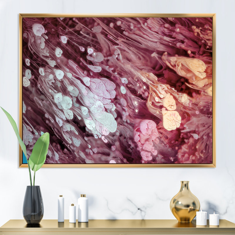 Art mural moderne sur toile Luxury Luxury, H 12 po x l 20 po, Toile avec cadre flottant or