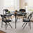 Folding Table, 33.6 Inch Folding Card Table, Portable Square Folding Table With Pu Soft Cushion-104434563