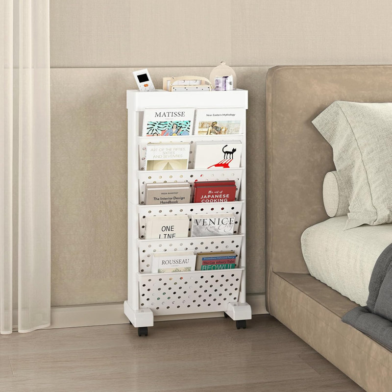 Book Storage Organization With Wheels