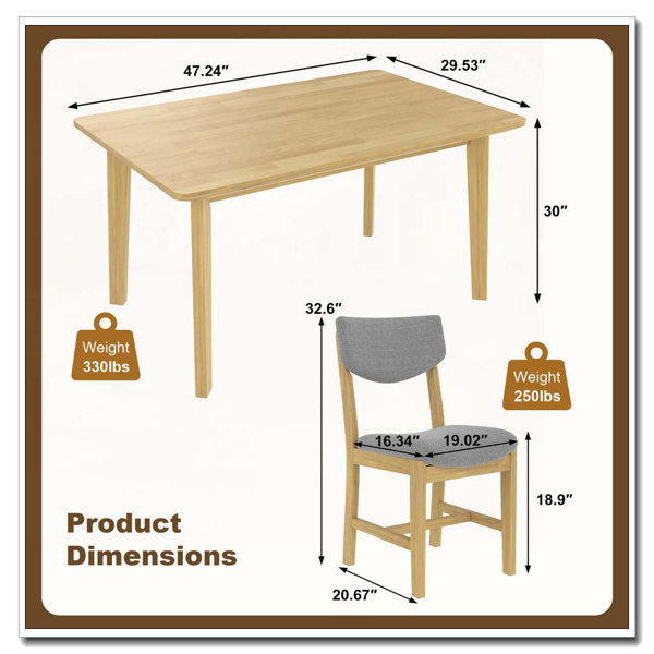 Dimensions du produit