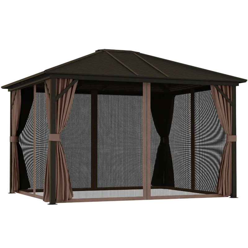 Pavillon de pavillon de jardin, pavillon de jardin à toit rigide pour l'extérieur