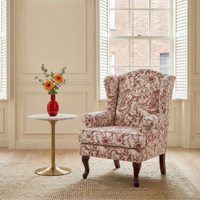 Upholstered Wingback Chair