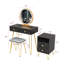 Ensemble de coiffeuse de 31,5 po de largeur avec tabouret et miroir