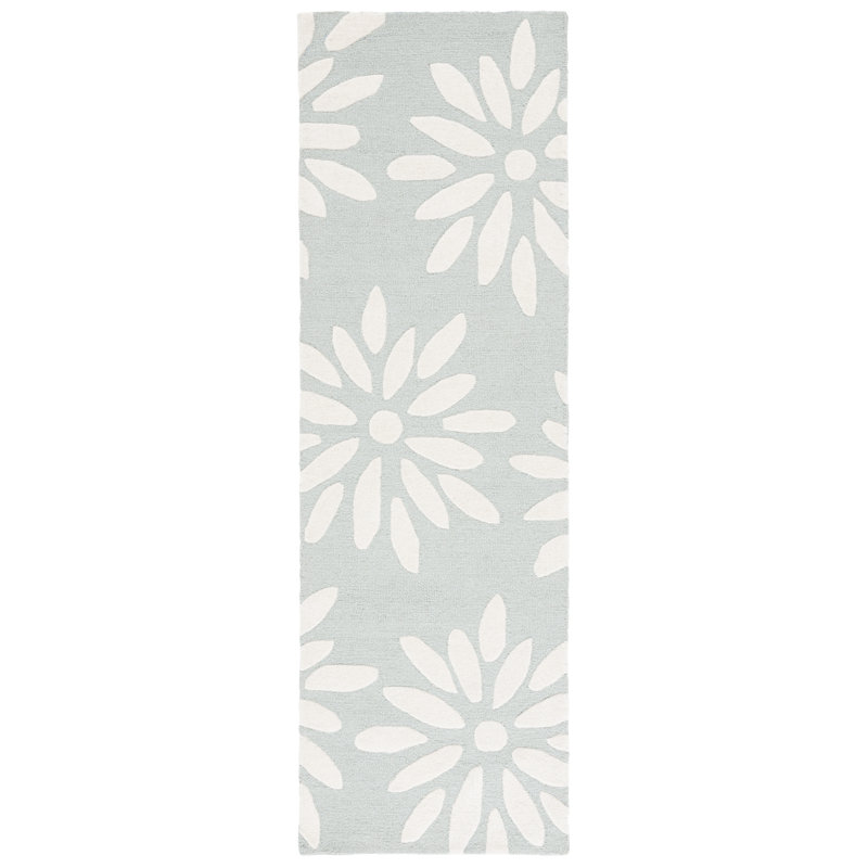 Tapis en laine Takarah, Tapis de couloir 2 pi 6 po x 8 pi