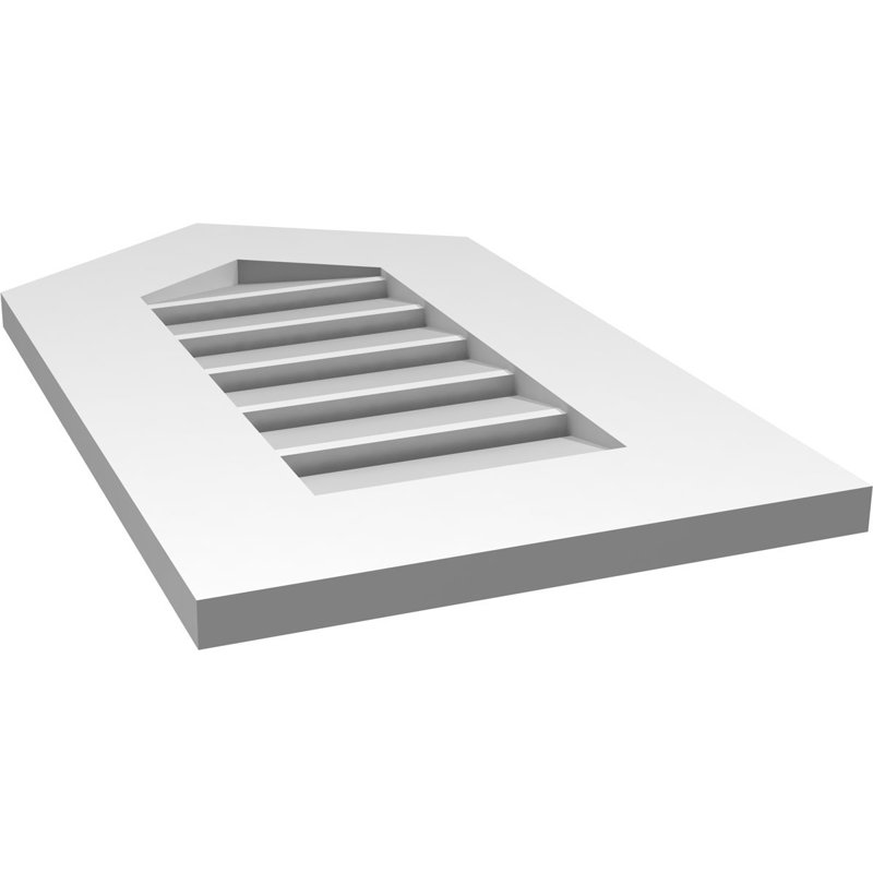 Ventilé à pignon en uréthane fonctionnel à hauteur de crête fonctionnelle 4/12, brun clair apprêté, 8/12