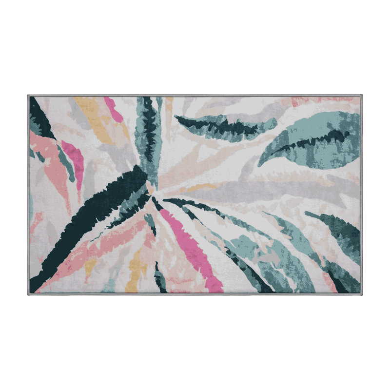 Machine Washable Gray Area Rug