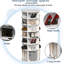 Armoire à chaussures rotative 360, 7, range-chaussures, support rotatif blanc 7, garde la zone propre et élégante