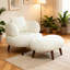 Fauteuil seau avec repose-pieds Nordic