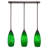 3 Light Stem Hung Linear Pendalier Shown With 5" Fusion Glass-71747823-32326163-32326165