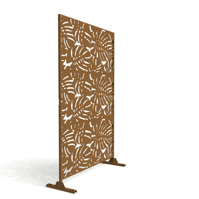 Pacifa 6 ft. H x 4 ft. W Freestanding Privacy Screen with Wider Feet by UIXE