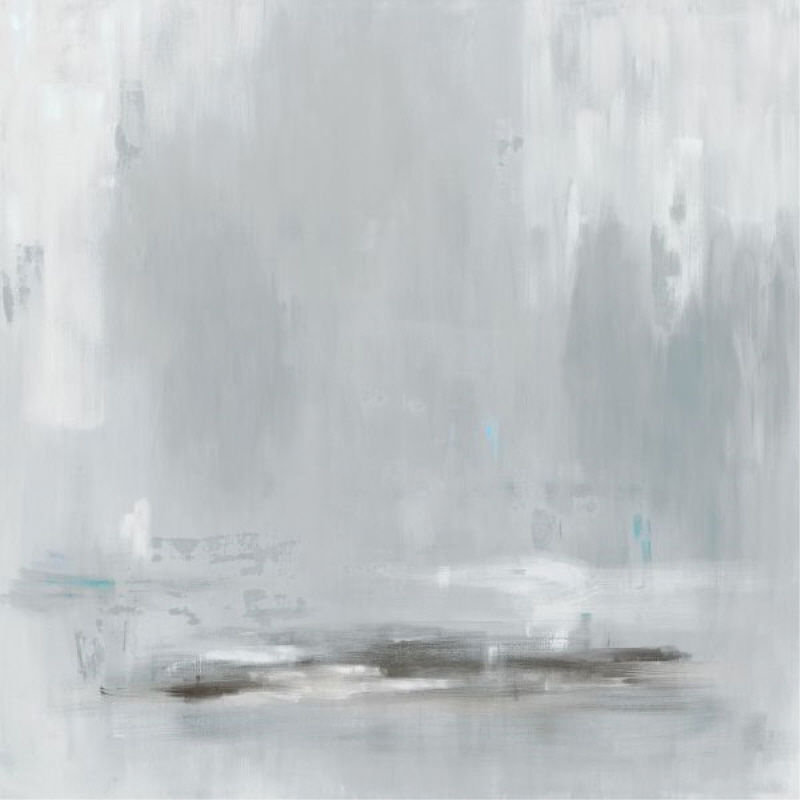 Tranquil Fog Print by Barclay Butera, Image Brush Gel, 30" H x 30" W x 1.5" D