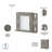 Edion Single Bathroom Vanity with Ceramic Top-77198334