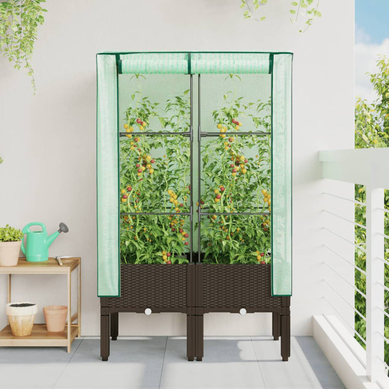 Laurene Raised Garden Bed, Brown