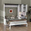 Lit escamotable double tout-en-un, bureau et armoire de rangement avec fonctions polyvalentes-96639442
