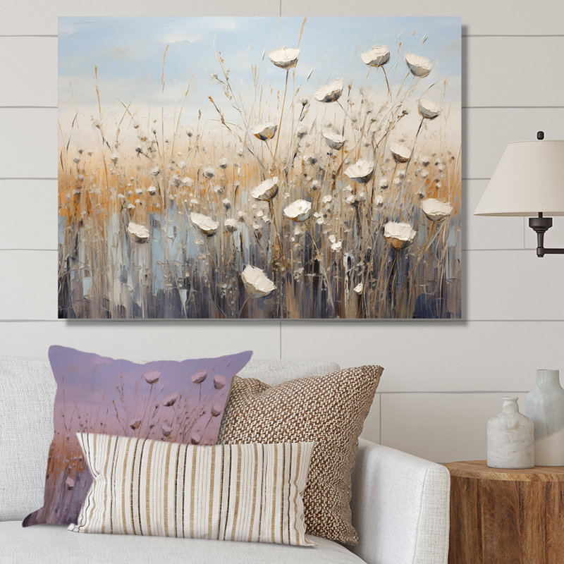 Minimalisme Wildflower Wonderland II sur toile, H 34 po x l 44 po x P 1,5 po, Toile tendue