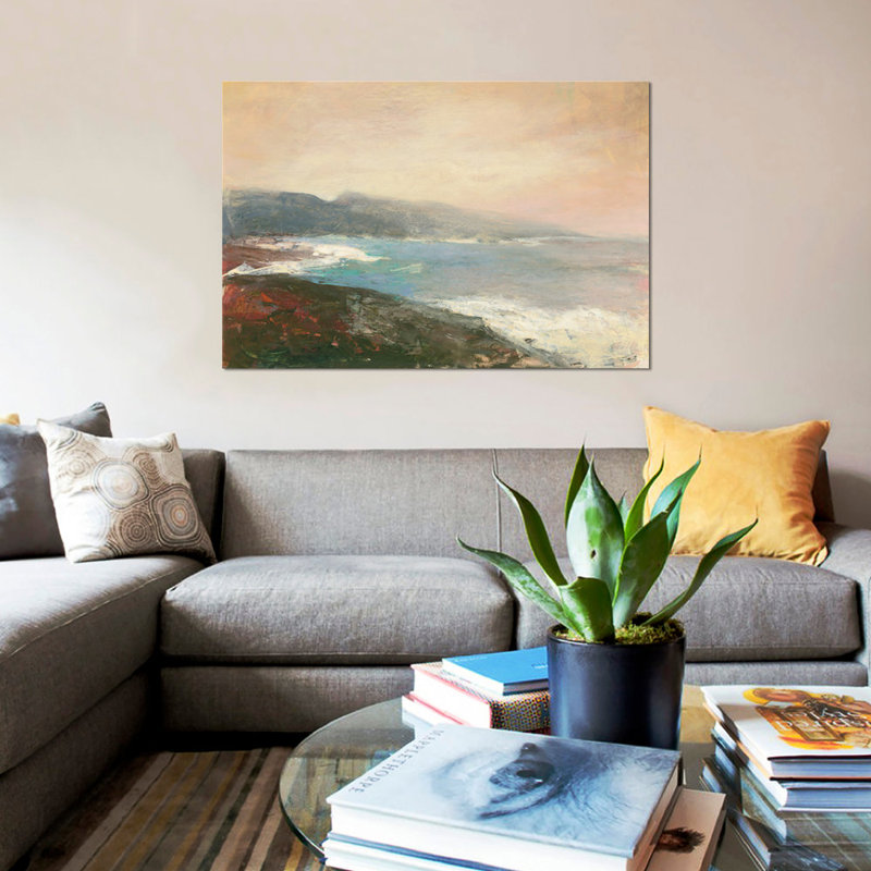 «Land's End», reproduction d'art sur toile, H 40 po x l 60 po x P 1,5 po, Toile tendue, Pas de tapis