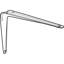 Shelf Support Bracket, Stamped Steel-70172760-70172759