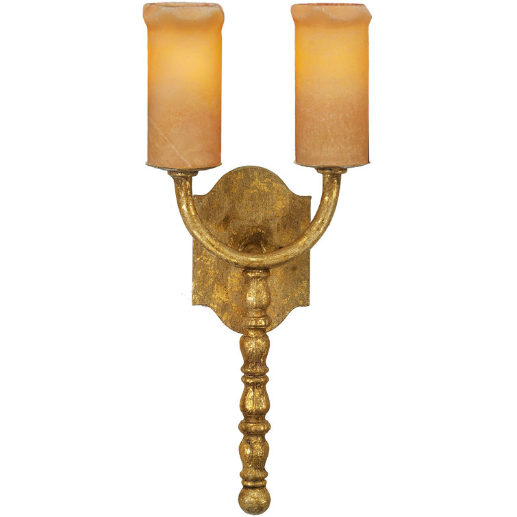 Ashore Lighting Montecito Wrought Iron Armed Sconce | Wayfair