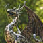 Statue de dragon californien Vhantang
