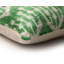 Oreiller en velours de soie tissé à la main vert 20 po x 20 po Ikat | Coussin Luxury