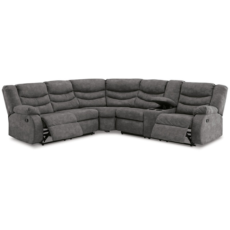 Canapé modulaire inclinable 2 pièces Partymate, Gris